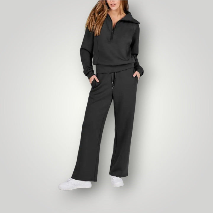 Yuna | Tweedelige Lounge set-Sets & Pakken-Calora-Zwart-S-Calora