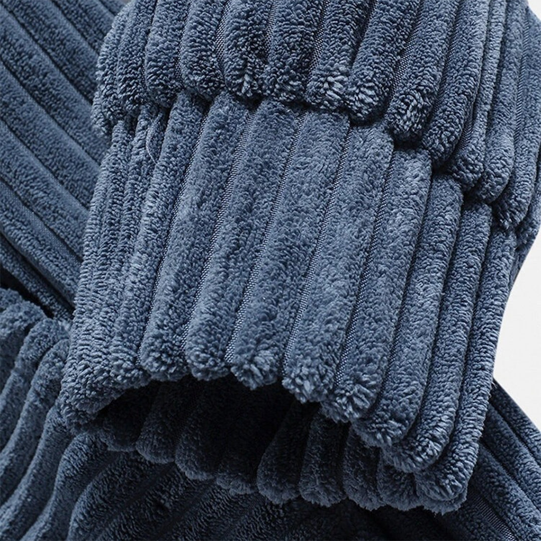 CALORA_ Zachte Corduroy Hoodie sweater met capuchon