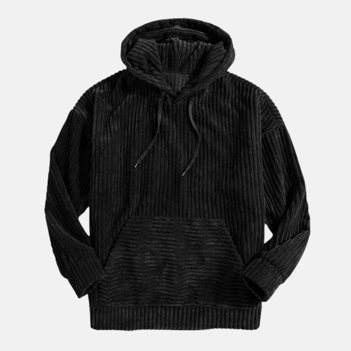 CALORA_ Zachte Corduroy Hoodie sweater met capuchon