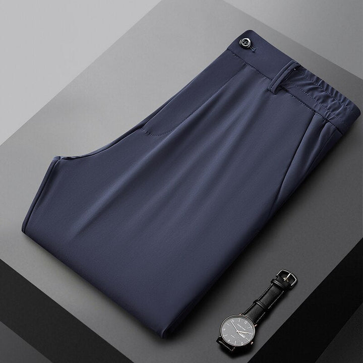 Zakelijke Heren Stretch Pantalon-Pantalons-Calora-Donkerblauw-32-Calora