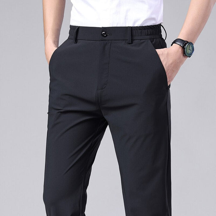 Zakelijke Heren Stretch Pantalon-Pantalons-Calora-Zwart-32-Calora