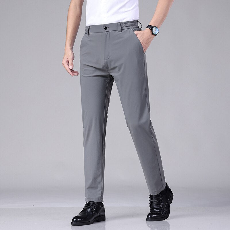 Zakelijke Heren Stretch Pantalon-Pantalons-Calora-Zwart-32-Calora