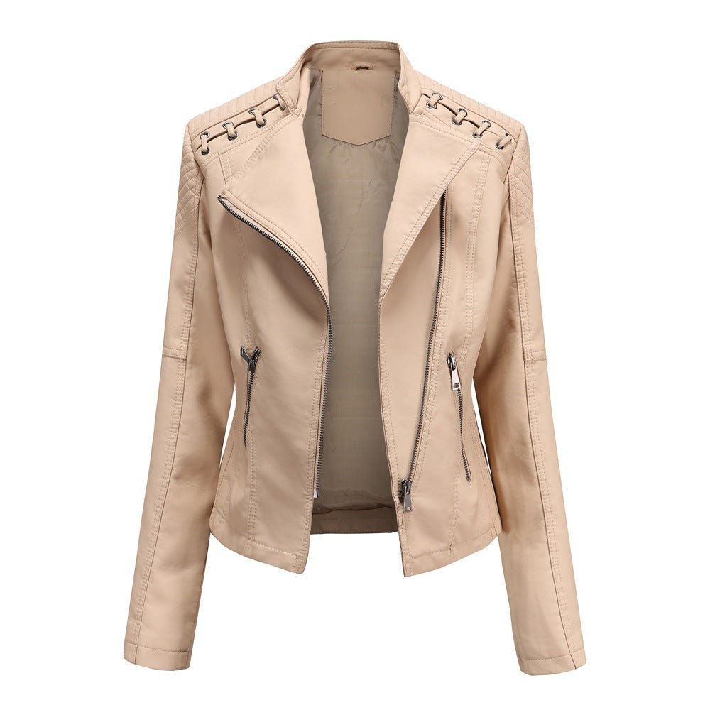 Zale | Leren Jas Washed-Look-Leren Jassen-Calora-Camel-S-Calora