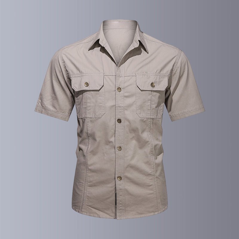 Zane | Outdoor Oversized Shirt-Shirts & Topjes-Calora-Beige-M-Calora