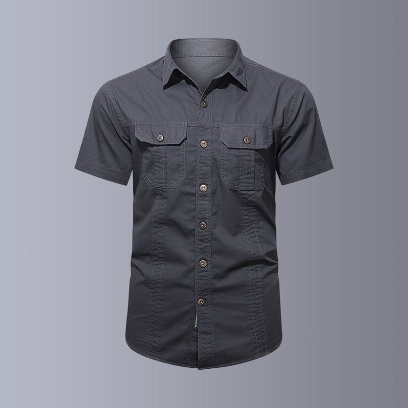 Zane | Outdoor Oversized Shirt-Shirts & Topjes-Calora-Grijs-M-Calora