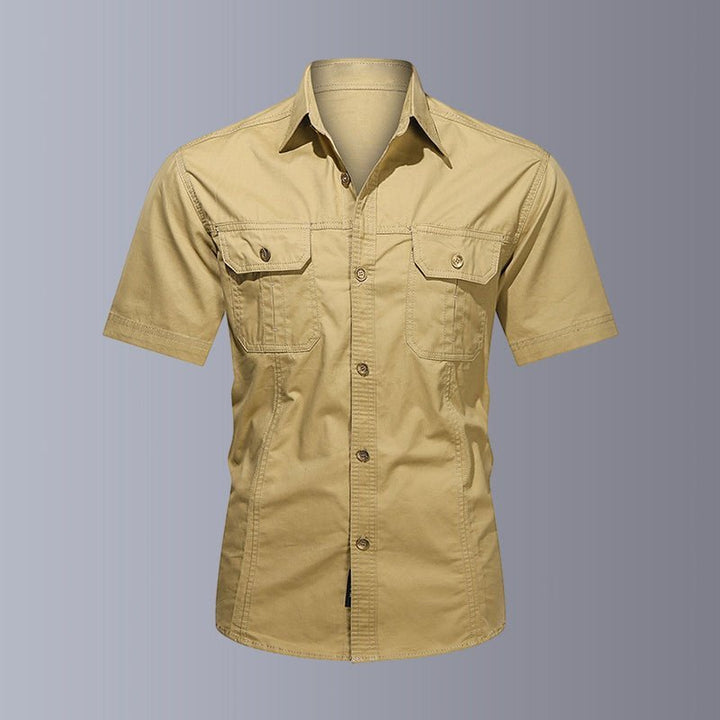 Zane | Outdoor Oversized Shirt-Shirts & Topjes-Calora-Khaki-M-Calora