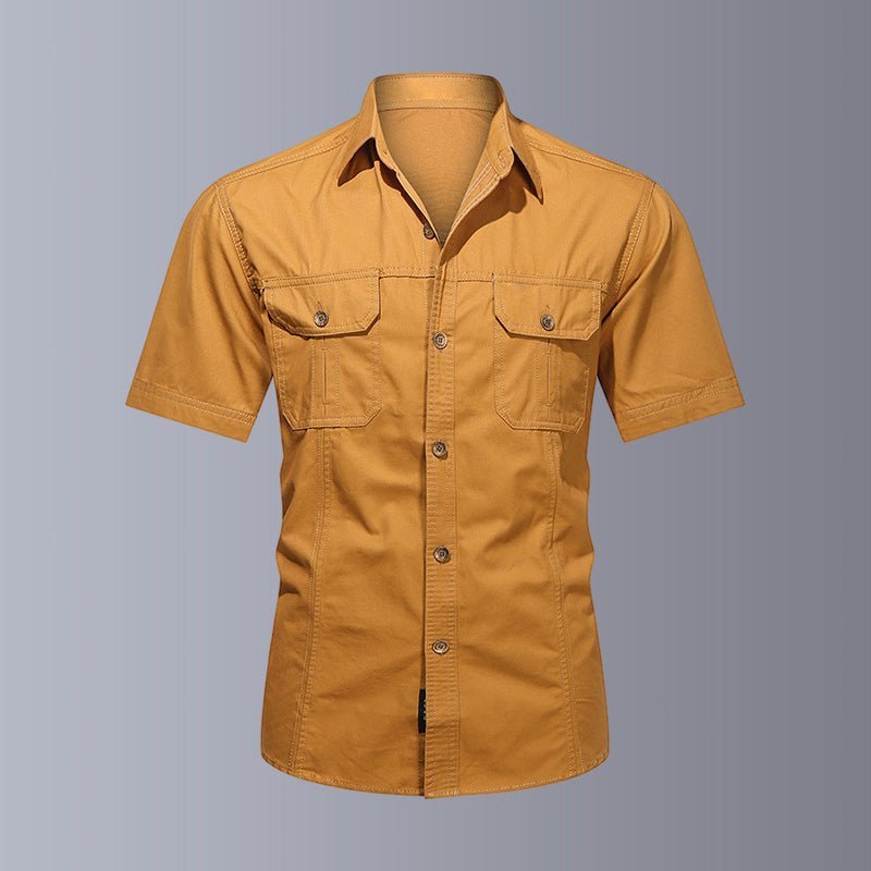 Zane | Outdoor Oversized Shirt-Shirts & Topjes-Calora-Licht Oranje-M-Calora