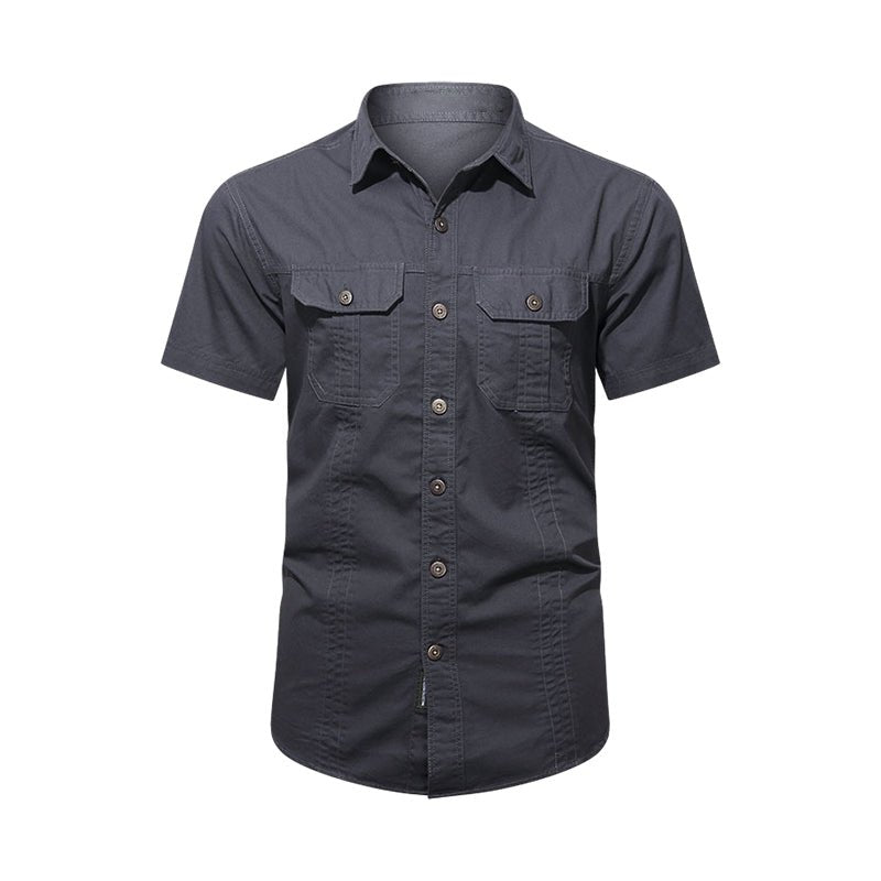 Zane | Outdoor Oversized Shirt-Shirts & Topjes-Calora-Zwart-M-Calora