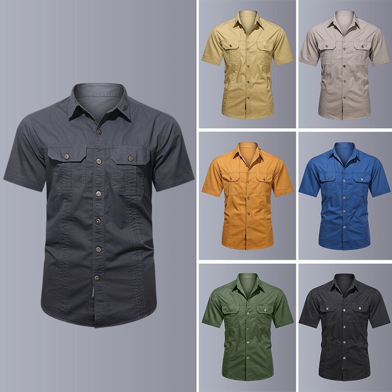 Zane | Outdoor Oversized Shirt-Shirts & Topjes-Calora-Zwart-M-Calora