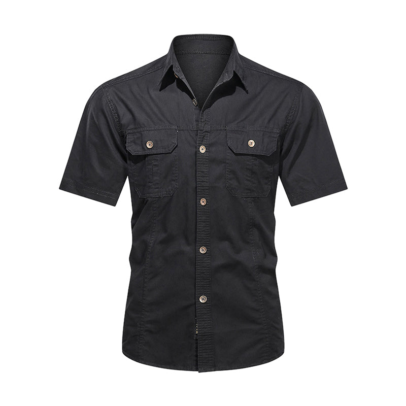 Zane | Outdoor Oversized Shirt-Shirts & Topjes-Calora-Zwart-M-Calora