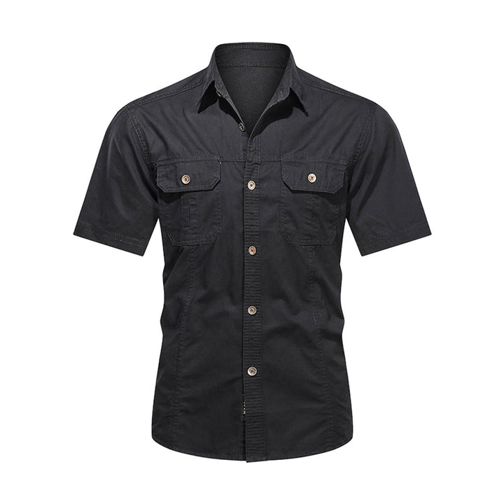 Zane | Outdoor Oversized Shirt-Shirts & Topjes-Calora-Zwart-M-Calora