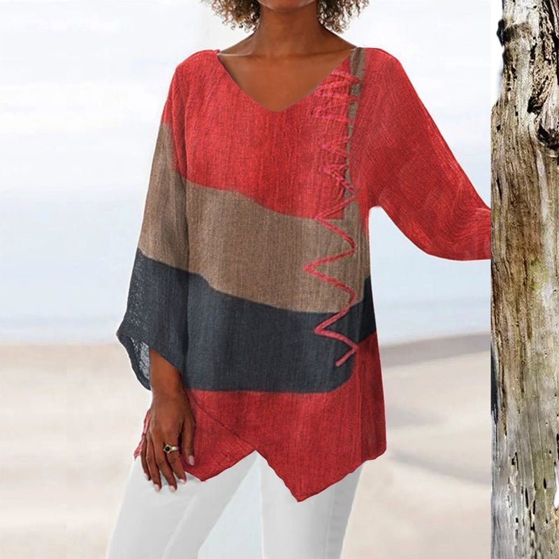 Zelara | Lente Blouse-Blouses-Calora-Rood-S-Calora