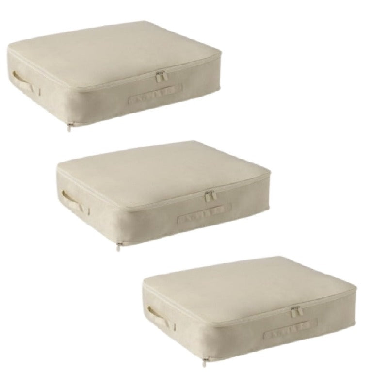 Zelf-Compressie Reis Packingcubes-Elektronica/Gadgets-Calora-L - 40x30x12cm-Beige-Calora