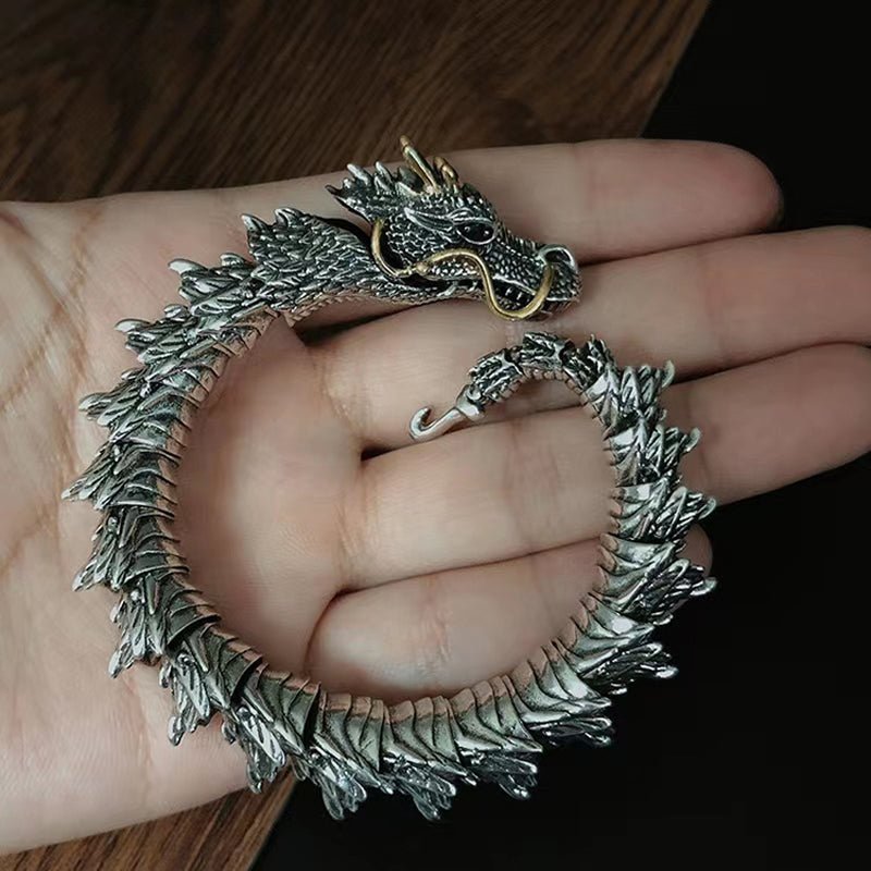 Zelora | Zilveren Handgemaakte Draken Armband-Armbanden-Calora-19cm-Calora
