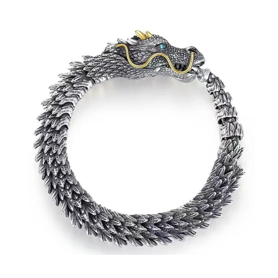 Zelora | Zilveren Handgemaakte Draken Armband-Armbanden-Calora-19cm-Calora