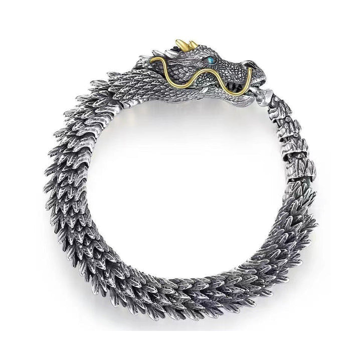 Zelora | Zilveren Handgemaakte Draken Armband-Armbanden-Calora-19cm-Calora