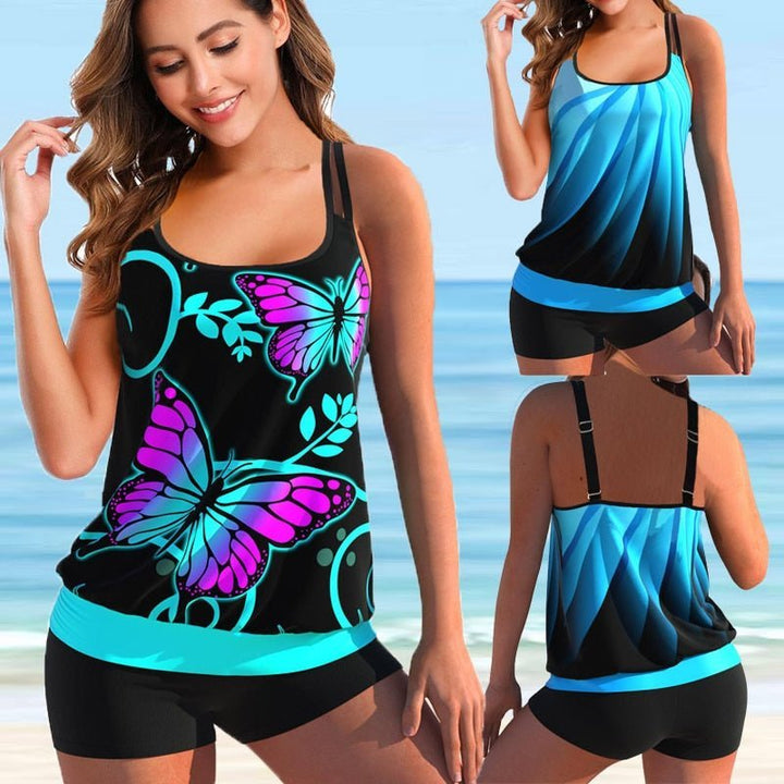 Zentila | Tankini Set Plus Maat-Zwemkleding-Calora-Blauw-S-Calora