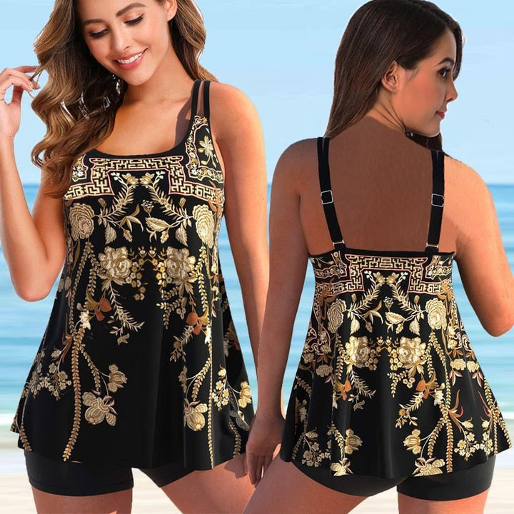 Zentila | Tankini Set Plus Maat-Zwemkleding-Calora-Geel-S-Calora