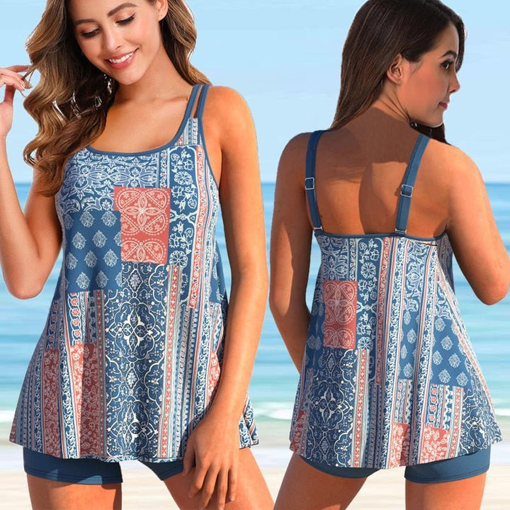 Zentila | Tankini Set Plus Maat-Zwemkleding-Calora-Marine-S-Calora