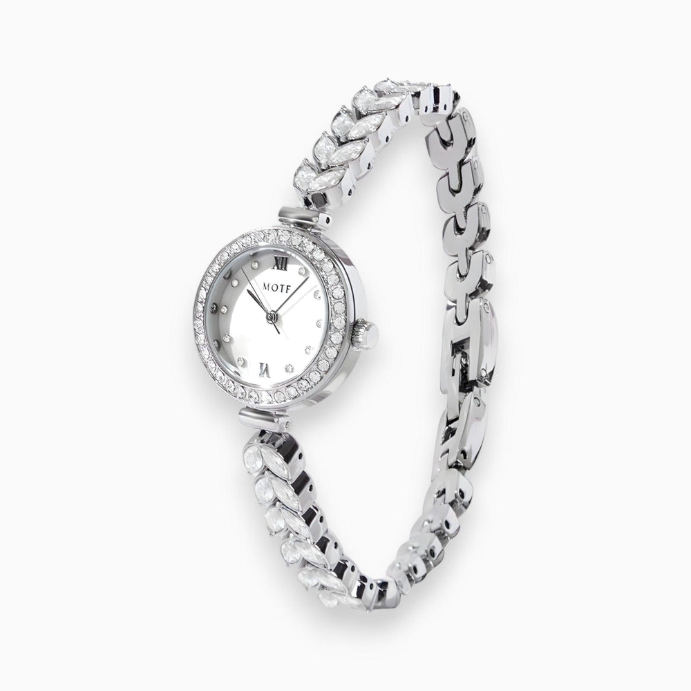 Zilveren Ronde Dunne Dameshorloge-Horloges-Calora-Calora