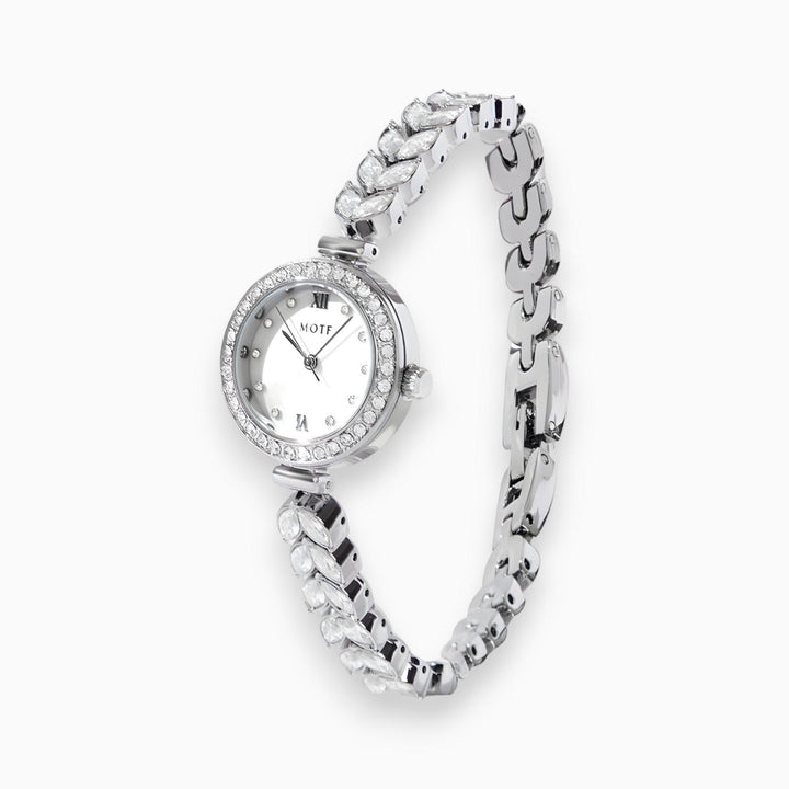 Zilveren Ronde Dunne Dameshorloge-Horloges-Calora-Calora