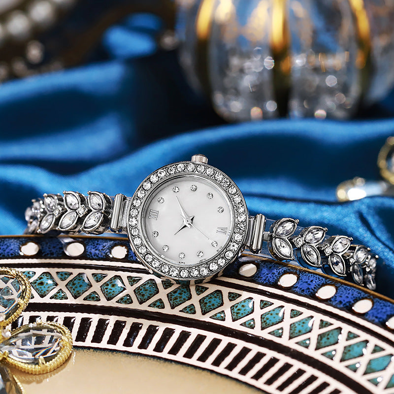 Zilveren Ronde Dunne Dameshorloge-Horloges-Calora-Calora