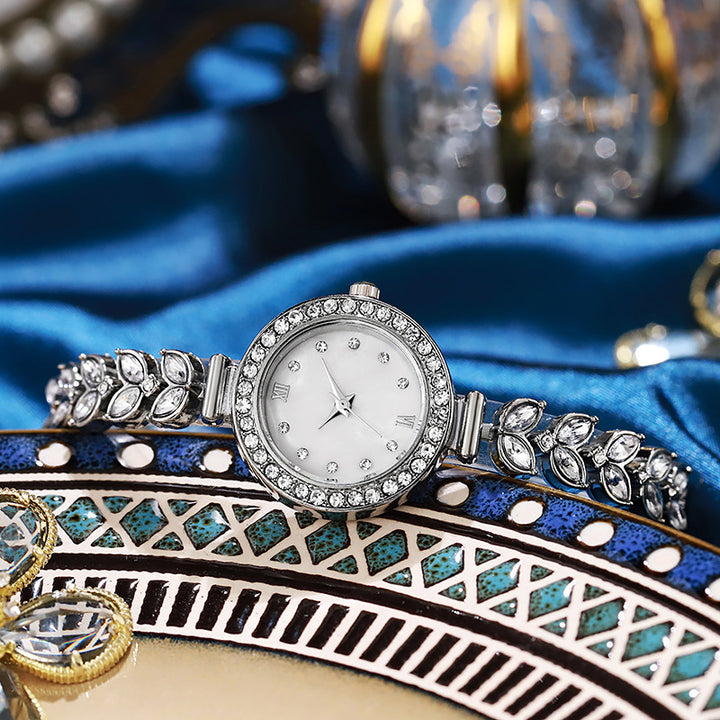 Zilveren Ronde Dunne Dameshorloge-Horloges-Calora-Calora