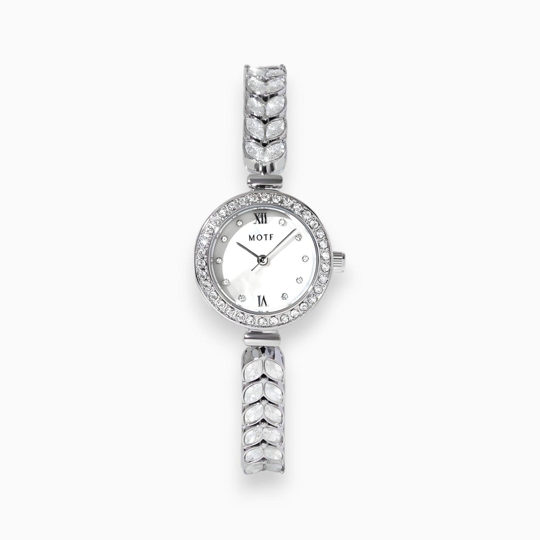 Zilveren Ronde Dunne Dameshorloge-Horloges-Calora-Calora