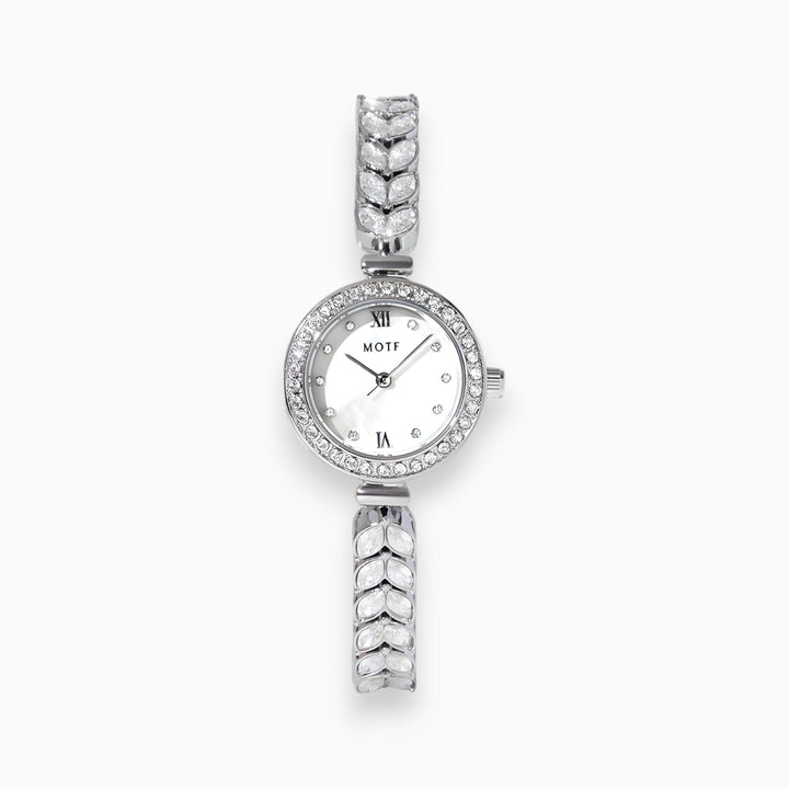 Zilveren Ronde Dunne Dameshorloge-Horloges-Calora-Calora