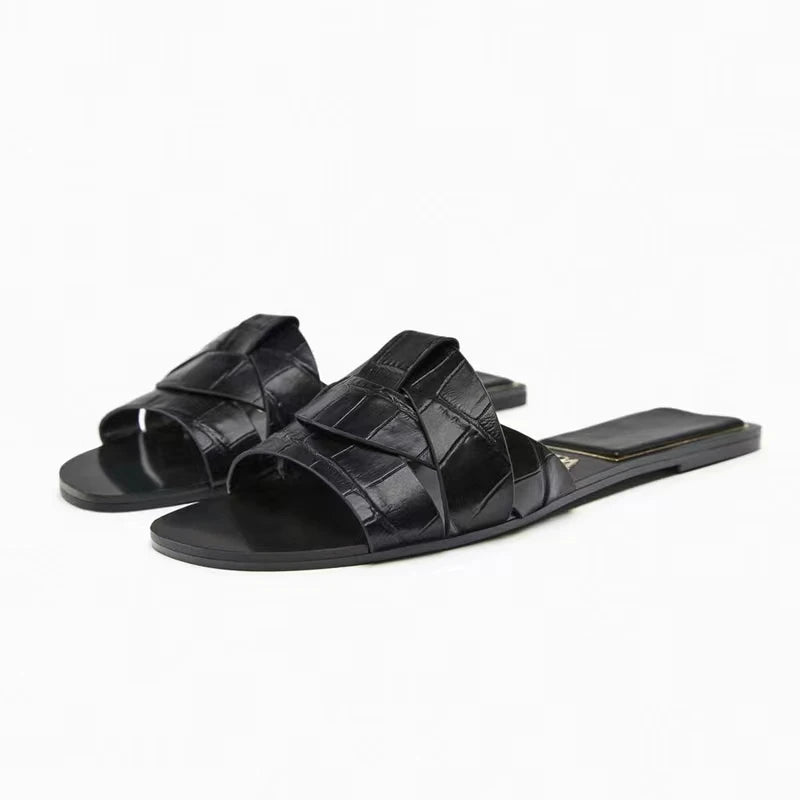 Zomer Dames Slippers Casual Ademend T-vormige Open Teen Sandalen-Sandalen-Calora-Beige-35-Calora