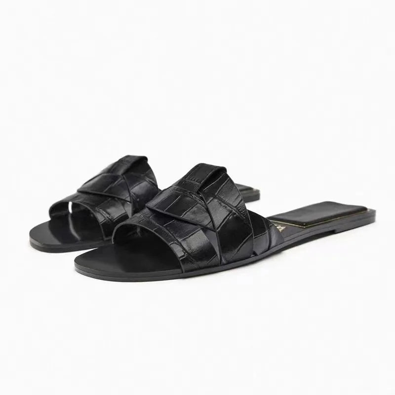 Zomer Dames Slippers Casual Ademend T-vormige Open Teen Sandalen-Sandalen-Calora-Blauw-35-Calora
