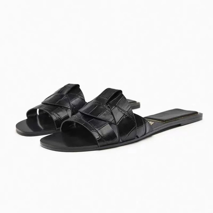 Zomer Dames Slippers Casual Ademend T-vormige Open Teen Sandalen-Sandalen-Calora-Blauw-35-Calora
