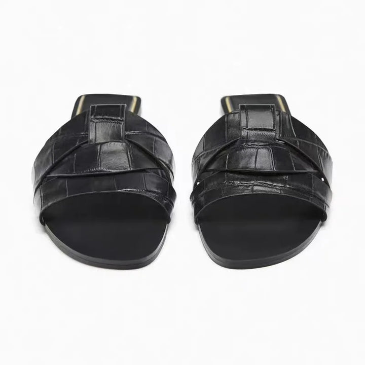 Zomer Dames Slippers Casual Ademend T-vormige Open Teen Sandalen-Sandalen-Calora-Blauw-35-Calora
