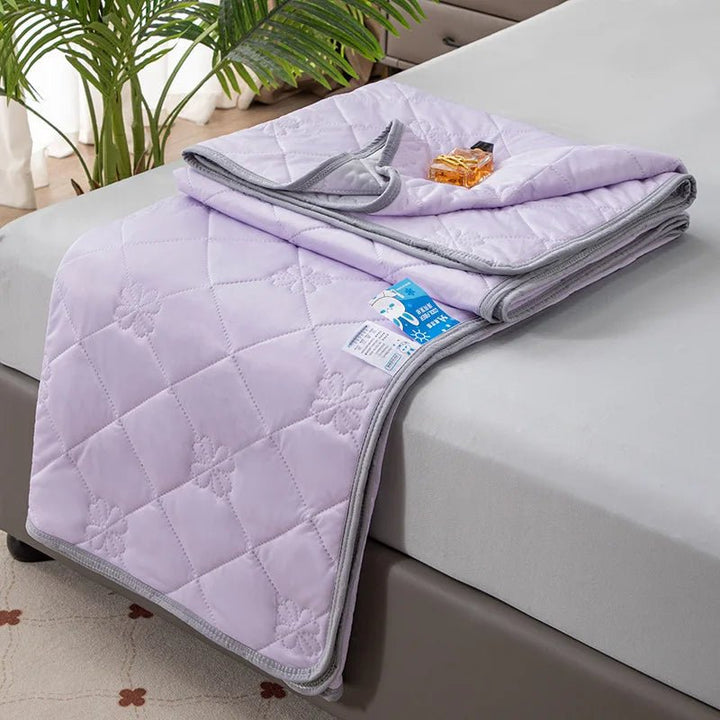 Zomer Dubbelzijdig Koeldeken Q-Max 0.4 koelvezels-Home Decor-Calora-Paars-150x200cm-Calora