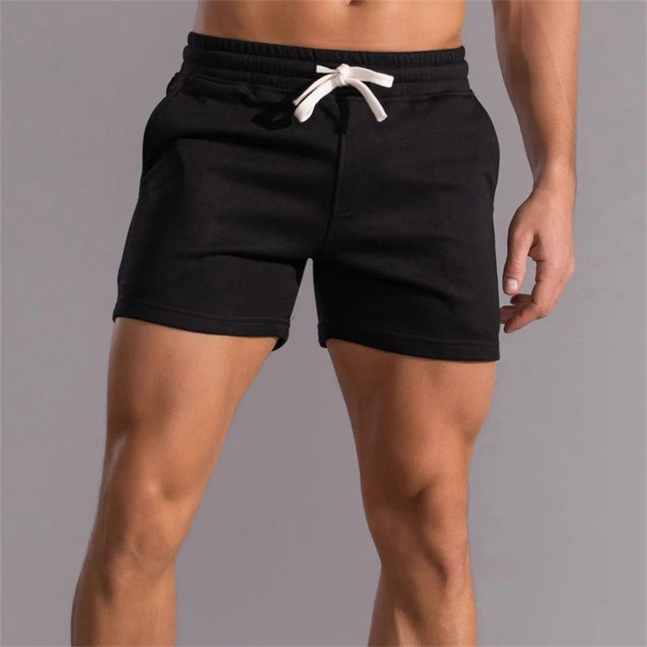Zomer Heren Casual Shorts Korte Broek met Ademend Materiaal en Effen Kleur-Korte Broeken-Calora-Zwart-M-Calora