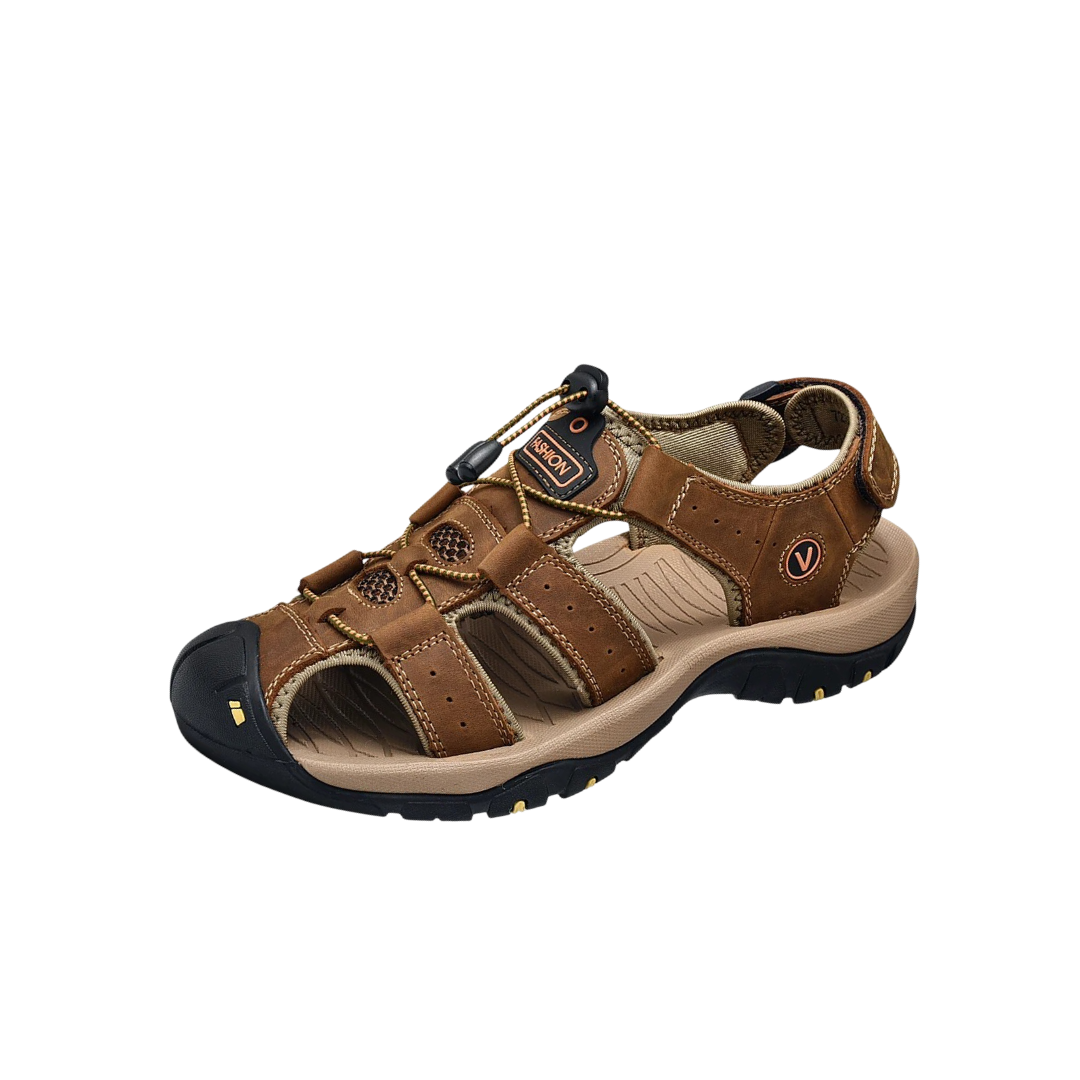 CALORA_ Zomer Sandalen voor Mannen van PU Leer Casual Outdoor Hiking Schoenen