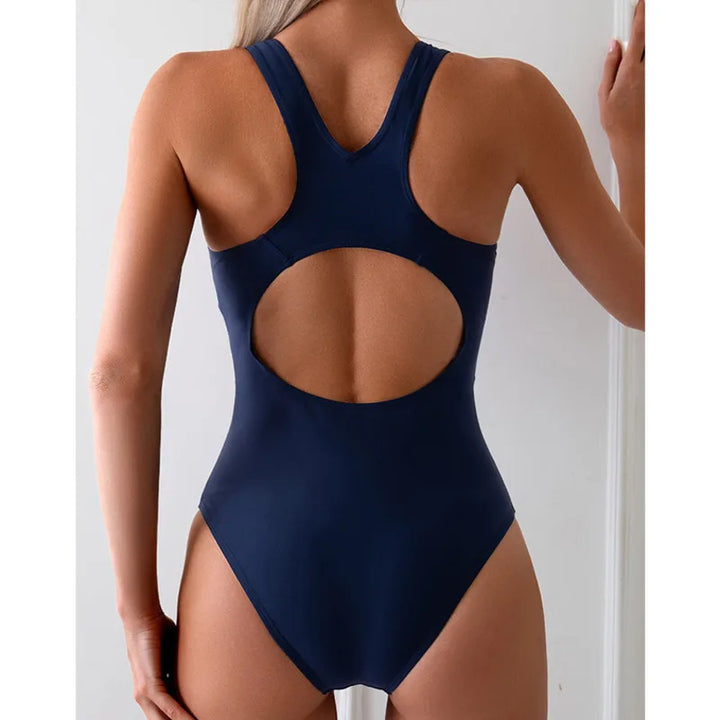 CALORA_ Zomer Sexy Eendelig Badpak voor Dames met Gesloten Ontwerp