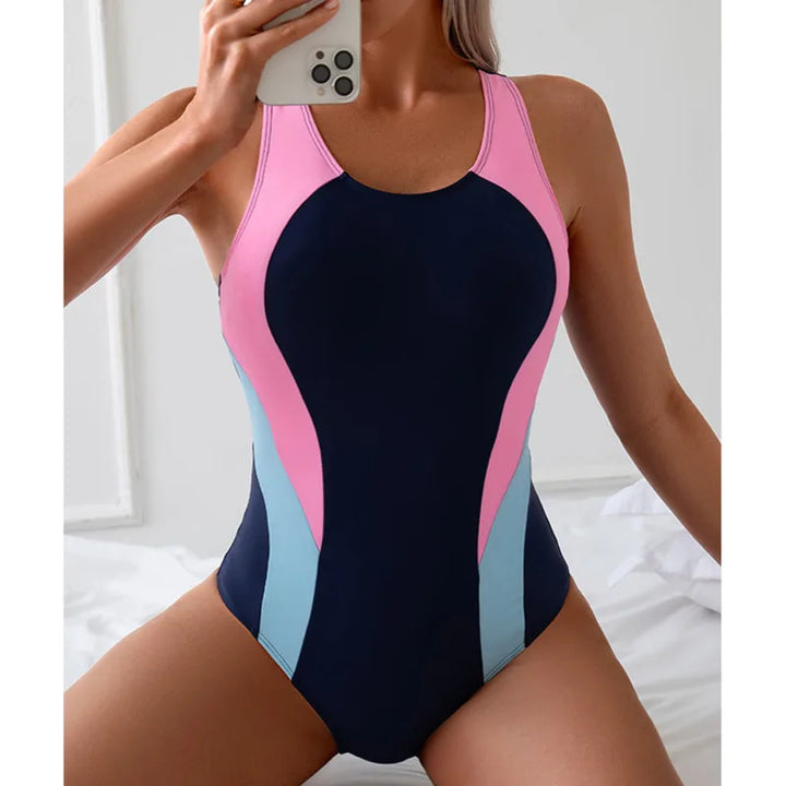 CALORA_ Zomer Sexy Eendelig Badpak voor Dames met Gesloten Ontwerp