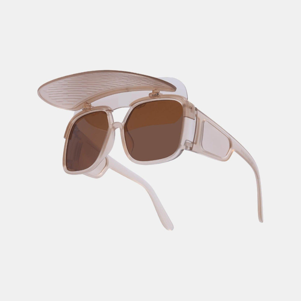 Zonnebril met Geavanceerde Technologie en UV-400 Bescherming-Elektronica/Gadgets-Calora-Beige-Calora