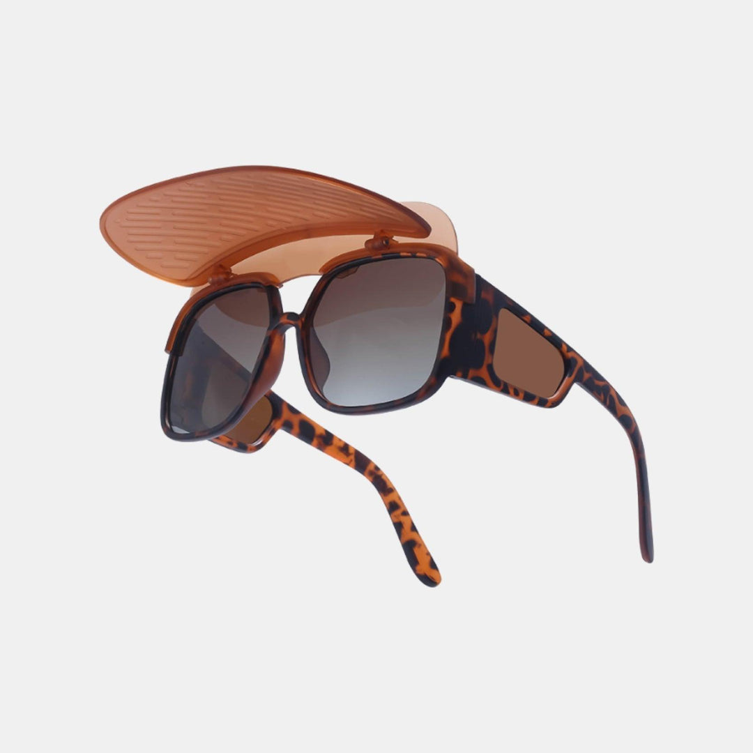Zonnebril met Geavanceerde Technologie en UV-400 Bescherming-Elektronica/Gadgets-Calora-Luipaard-Calora